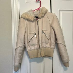Suede Fur Jacket from Bebe Large